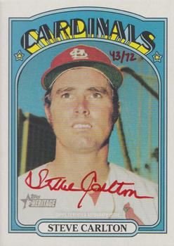 2021 Topps Heritage - Real One Autographs Special Edition Red Ink High Number #ROA-SC Steve Carlton Front