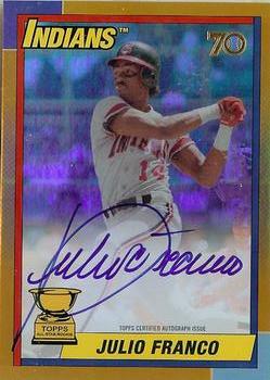 2021 Topps All-Star Rookie Cup - Legends Autographs Gold Foil #LCA-JF Julio Franco Front