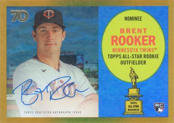 2021 Topps All-Star Rookie Cup - Rookie Autographs Gold Foil #RCA-BR Brent Rooker Front