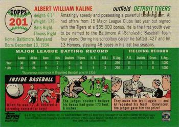 2021 Topps All-Star Rookie Cup - Topps Rookie Recreates Black Foil #TRR-7 Al Kaline Back
