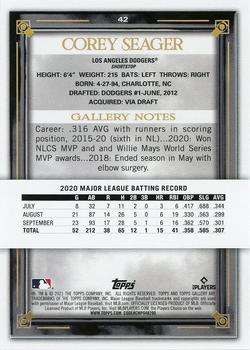 2021 Topps Gallery #42 Corey Seager Back