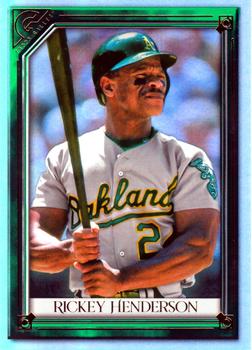 2021 Topps Gallery - Green #137 Rickey Henderson Front