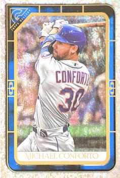2021 Topps Gallery - Blue Pattern #124 Michael Conforto Front