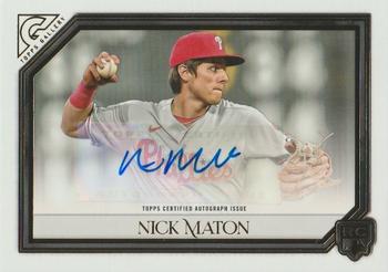 2021 Topps Gallery - Rookies Autographs #RA-NMA Nick Maton Front