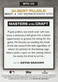 2021 Topps Gallery - Masters of the Craft #MTC-10 Albert Pujols Back