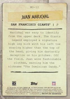 2021 Topps Gallery - MLB Originals #MO-12 Juan Marichal Back