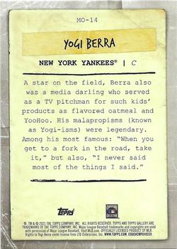 2021 Topps Gallery - MLB Originals #MO-14 Yogi Berra Back