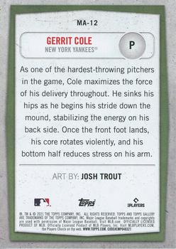 2021 Topps Gallery - Modern Artists #MA-12 Gerrit Cole Back