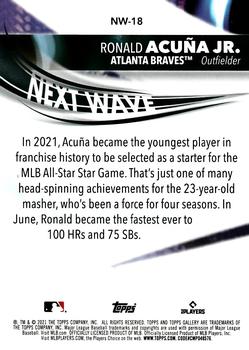 2021 Topps Gallery - Next Wave #NW-18 Ronald Acuña Jr. Back