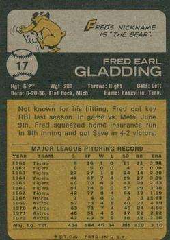 2022 Topps Heritage - 50th Anniversary Buybacks #17 Fred Gladding Back