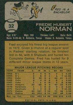 2022 Topps Heritage - 50th Anniversary Buybacks #32 Fred Norman Back
