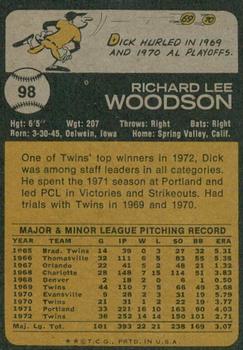2022 Topps Heritage - 50th Anniversary Buybacks #98 Dick Woodson Back