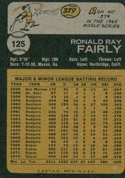 2022 Topps Heritage - 50th Anniversary Buybacks #125 Ron Fairly Back