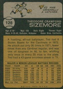 2022 Topps Heritage - 50th Anniversary Buybacks #128 Ted Sizemore Back