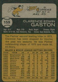 2022 Topps Heritage - 50th Anniversary Buybacks #159 Clarence Gaston Back