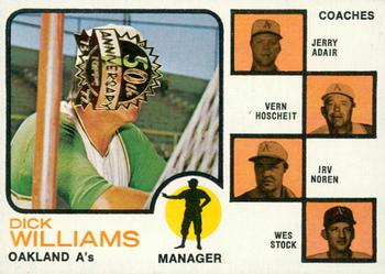 2022 Topps Heritage - 50th Anniversary Buybacks #179 A's Field Leaders (Dick Williams / Jerry Adair / Vern Hoscheit / Irv Noren / Wes Stock) Front
