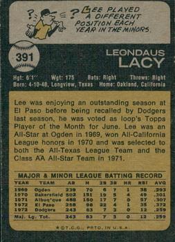 2022 Topps Heritage - 50th Anniversary Buybacks #391 Lee Lacy Back