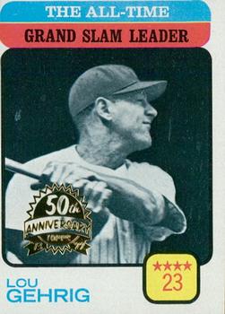 2022 Topps Heritage - 50th Anniversary Buybacks #472 The All-Time Grand Slam Leader - Lou Gehrig Front