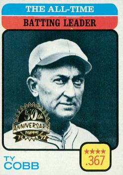 2022 Topps Heritage - 50th Anniversary Buybacks #475 The All-Time Batting Leader - Ty Cobb Front