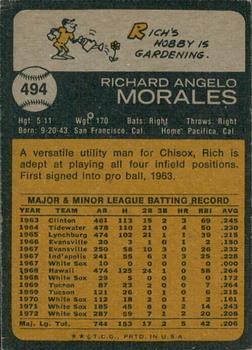 2022 Topps Heritage - 50th Anniversary Buybacks #494 Rich Morales Back