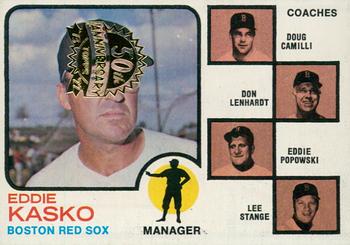 2022 Topps Heritage - 50th Anniversary Buybacks #131 Red Sox Field Leaders (Eddie Kasko / Doug Camilli / Don Lenhardt / Eddie Popowski / Lee Stange) Front