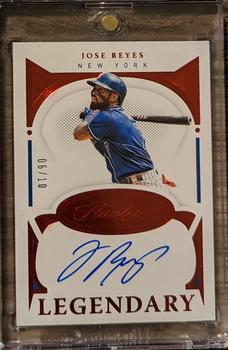 2021 Panini Flawless - Legendary Signatures Ruby #LS-JR Jose Reyes Front