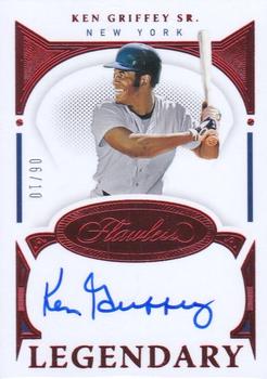 2021 Panini Flawless - Legendary Signatures Ruby #LS-KGS Ken Griffey Sr. Front