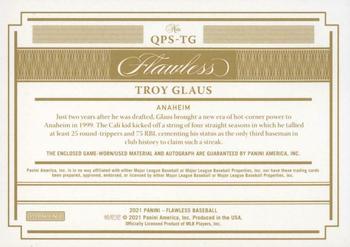2021 Panini Flawless - Quad Patch Signatures Ruby #QPS-TG Troy Glaus Back