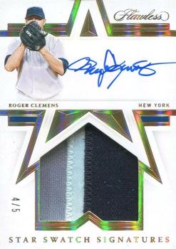 2021 Panini Flawless - Star Swatch Signatures Gold #SSS-RO Roger Clemens Front