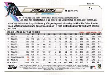 2021 Topps - Employee Edition #49 Starling Marte Back