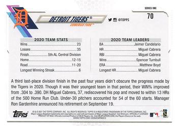 2021 Topps - Employee Edition #70 Detroit Tigers Back