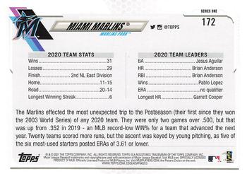 2021 Topps - Employee Edition #172 Miami Marlins Back