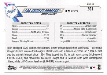 2021 Topps - Employee Edition #201 Los Angeles Dodgers Back