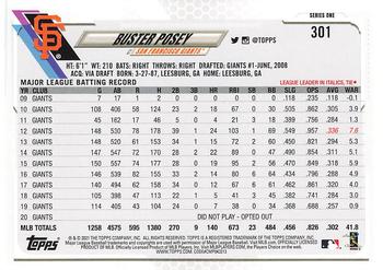 2021 Topps - Employee Edition #301 Buster Posey Back