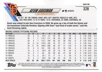 2021 Topps - Employee Edition #328 Kevin Gausman Back