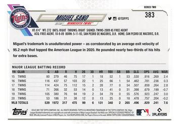 2021 Topps - Employee Edition #383 Miguel Sano Back