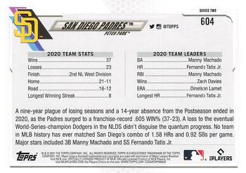 2021 Topps - Employee Edition #604 San Diego Padres Back