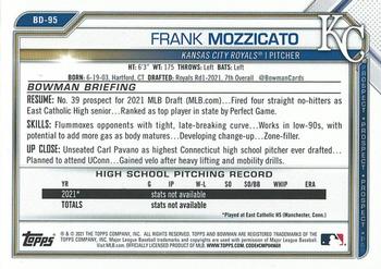 2021 Bowman Draft - Purple #BD-95 Frank Mozzicato Back