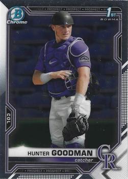 2021 Bowman Draft - Chrome #BDC-66 Hunter Goodman Front