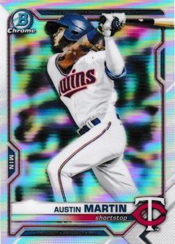 2021 Bowman Draft - Chrome Refractor #BDC-19 Austin Martin Front