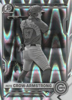 2021 Bowman Draft - Chrome Black & White RayWave Refractor #BDC-12 Pete Crow-Armstrong Front