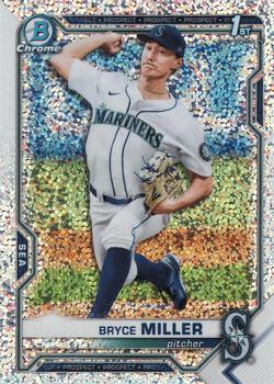 2021 Bowman Draft - Chrome Sparkle Refractor #BDC-64 Bryce Miller Front