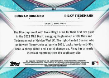 2021 Bowman Draft - Franchise Futures #FF-2 Gunnar Hoglund / Ricky Tiedemann Back