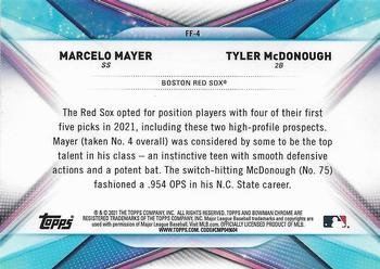 2021 Bowman Draft - Franchise Futures #FF-4 Marcelo Mayer / Tyler McDonough Back