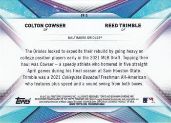 2021 Bowman Draft - Franchise Futures #FF-5 Colton Cowser / Reed Trimble Back