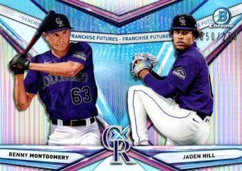 2021 Bowman Draft - Franchise Futures Refractor #FF-8 Jaden Hill / Benny Montgomery Front