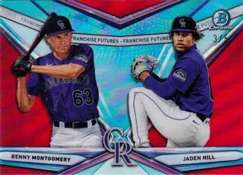 2021 Bowman Draft - Franchise Futures Red Refractor #FF-8 Jaden Hill / Benny Montgomery Front