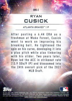 2021 Bowman Draft - Genesis #GNS-2 Ryan Cusick Back