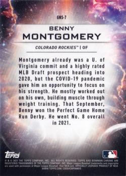2021 Bowman Draft - Genesis #GNS-7 Benny Montgomery Back
