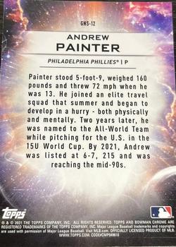 2021 Bowman Draft - Genesis #GNS-12 Andrew Painter Back